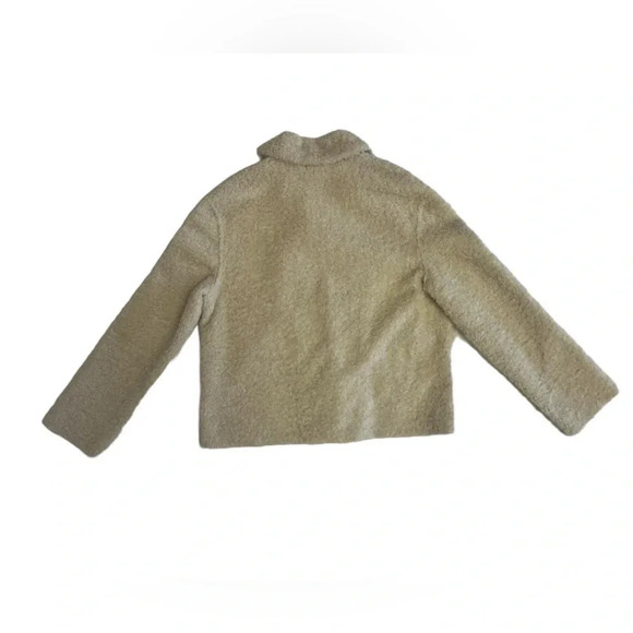 Zara Off White  Teddy Coat Size Small - Picture 5 of 10